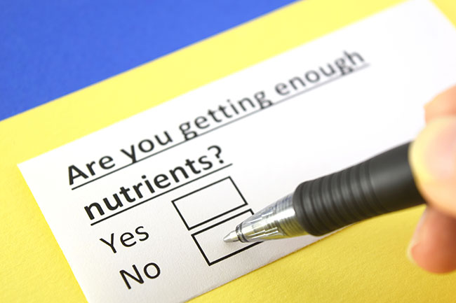Are you getting enough nutrients