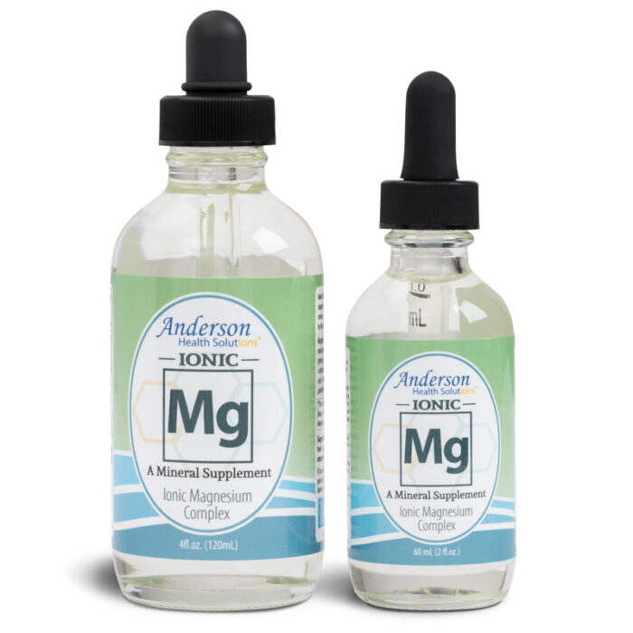 Ionic Magnesium Supplement in a 2 ounce and a 4 ounce glass bottle
